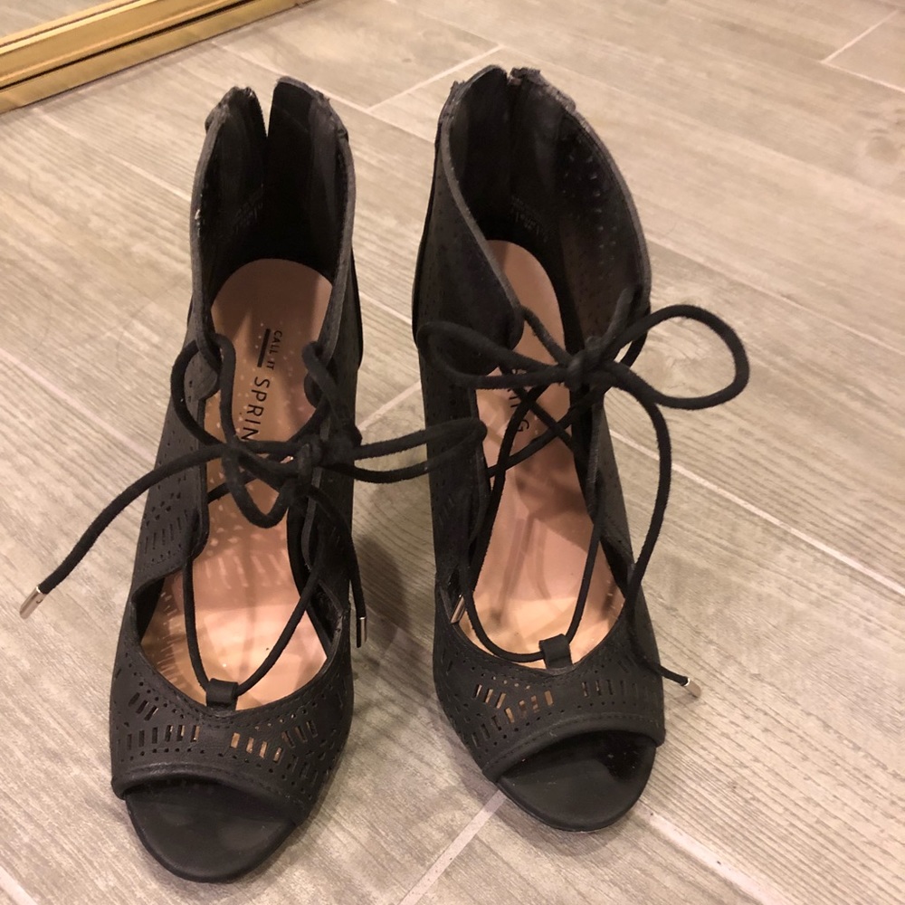 Call It Spring Peep Toe Heels Size 5